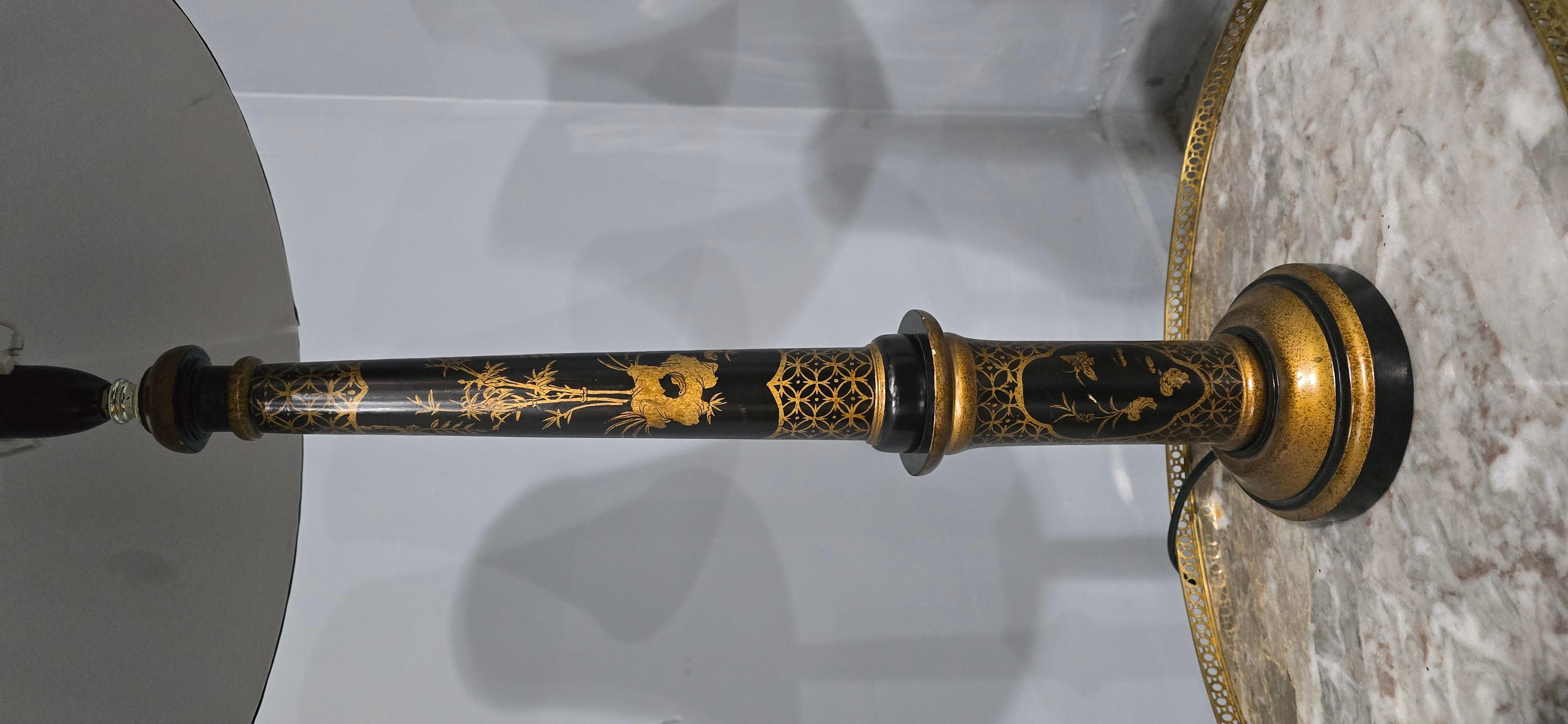 Pair Laquered Table Lamps Lacado en venta