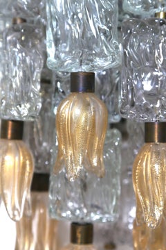 Pair of Large Appliques Murano Designed by Barovier & Toso, 1950