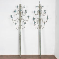 Pair, Large Candle Stands from Sweden, circa 1800