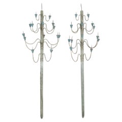 Pair, Large Candle Stands from Sweden, circa 1800
