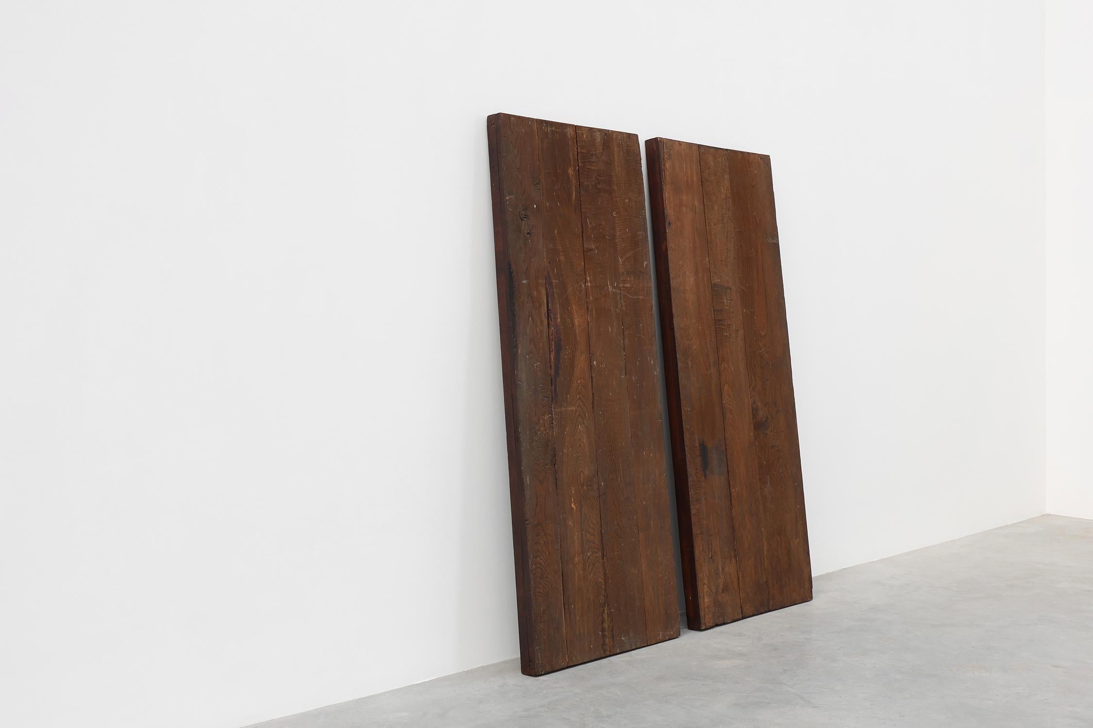 Paar große geschnitzte Wandpaneele aus portugiesischer Eiche, ca. 1850 im Angebot 4