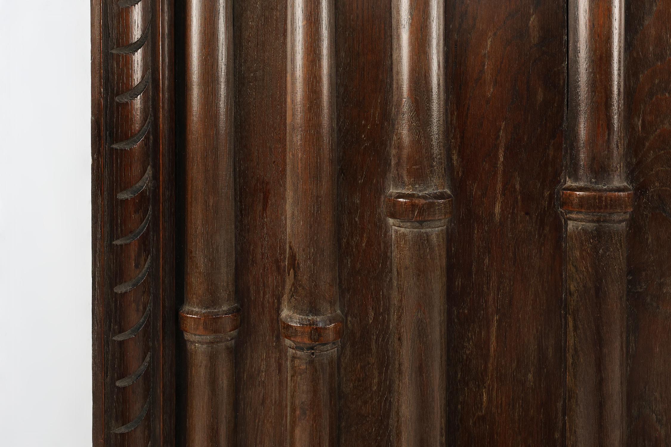 19th Century Pair large carved Portuguese oak wall panels, ca. 1850 For Sale