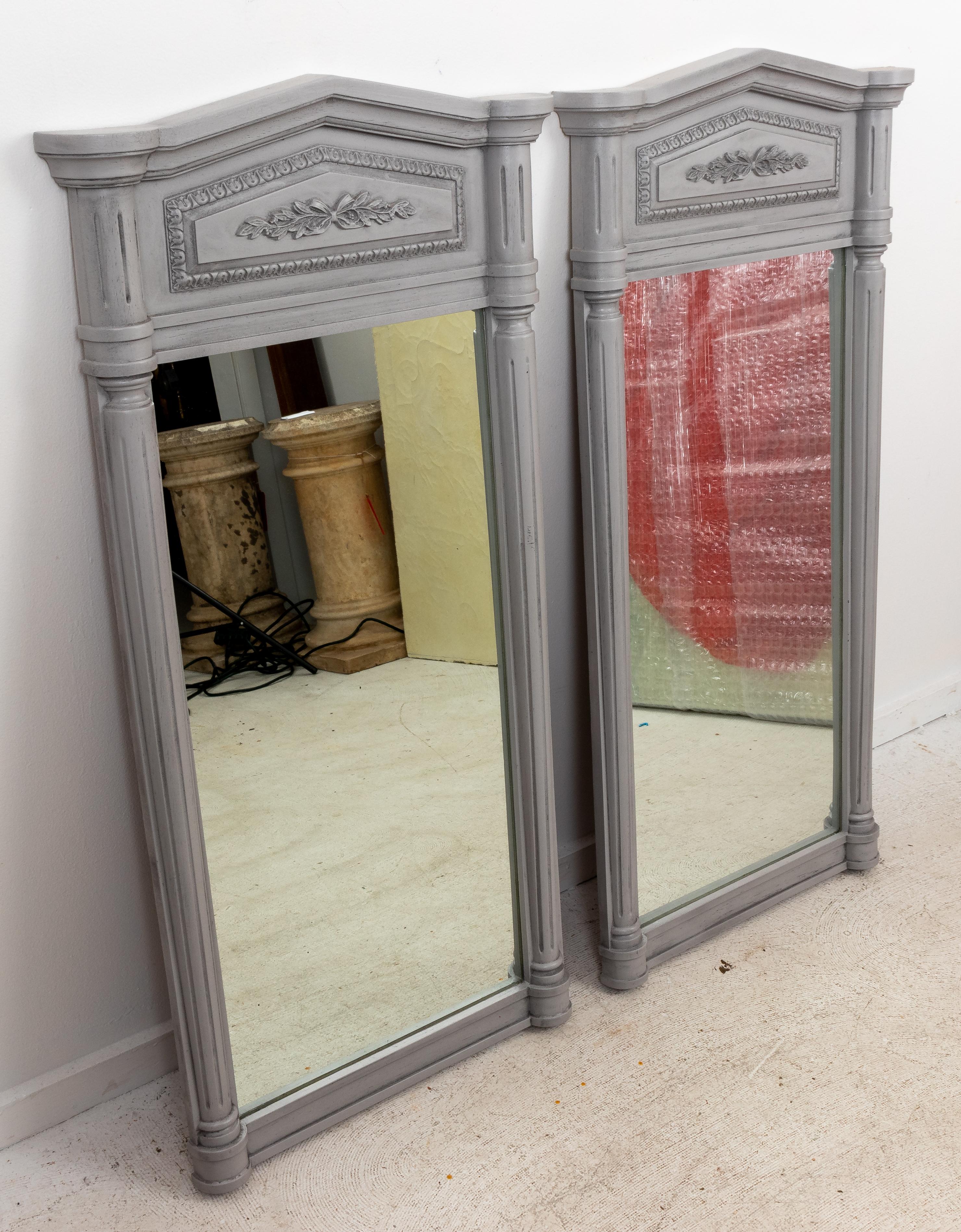 Pair of Large Hollywood Regency Mirrors 2