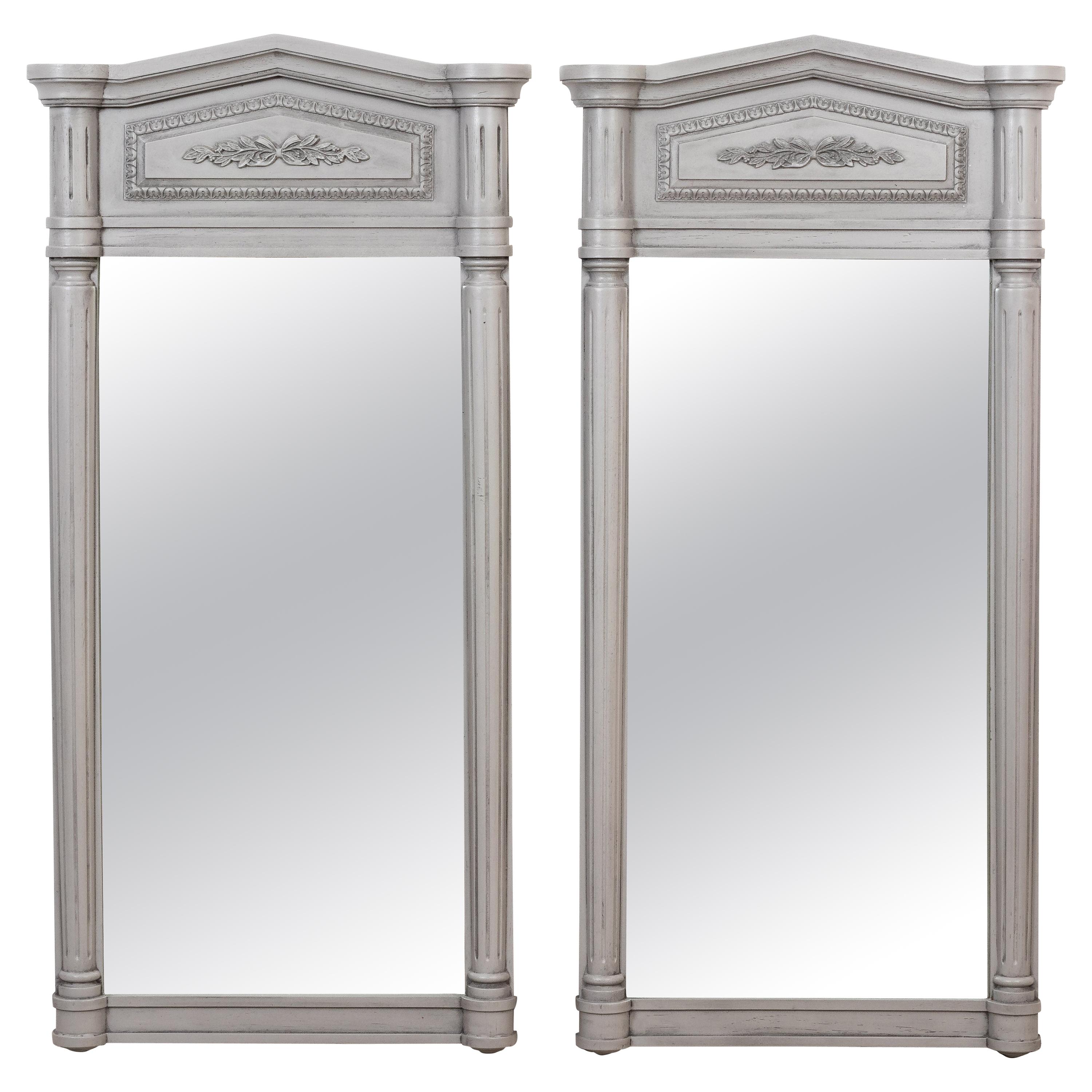 Pair of Large Hollywood Regency Mirrors