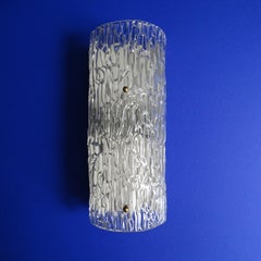 Pair of Large Kalmar Brass and Murano Glass Sconce, Mirror Wall Lights