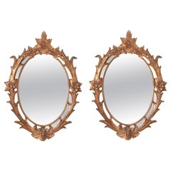 Pair Large Scale Gilt Mirrors
