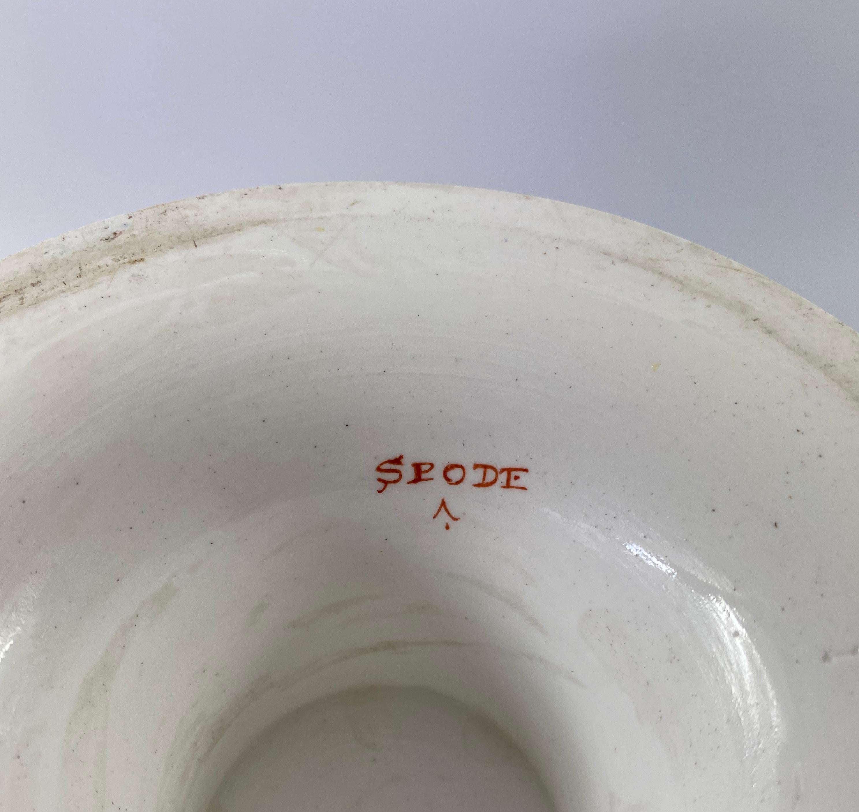 Pair of Large Spode Porcelain Ice Pails, C. 1820 3