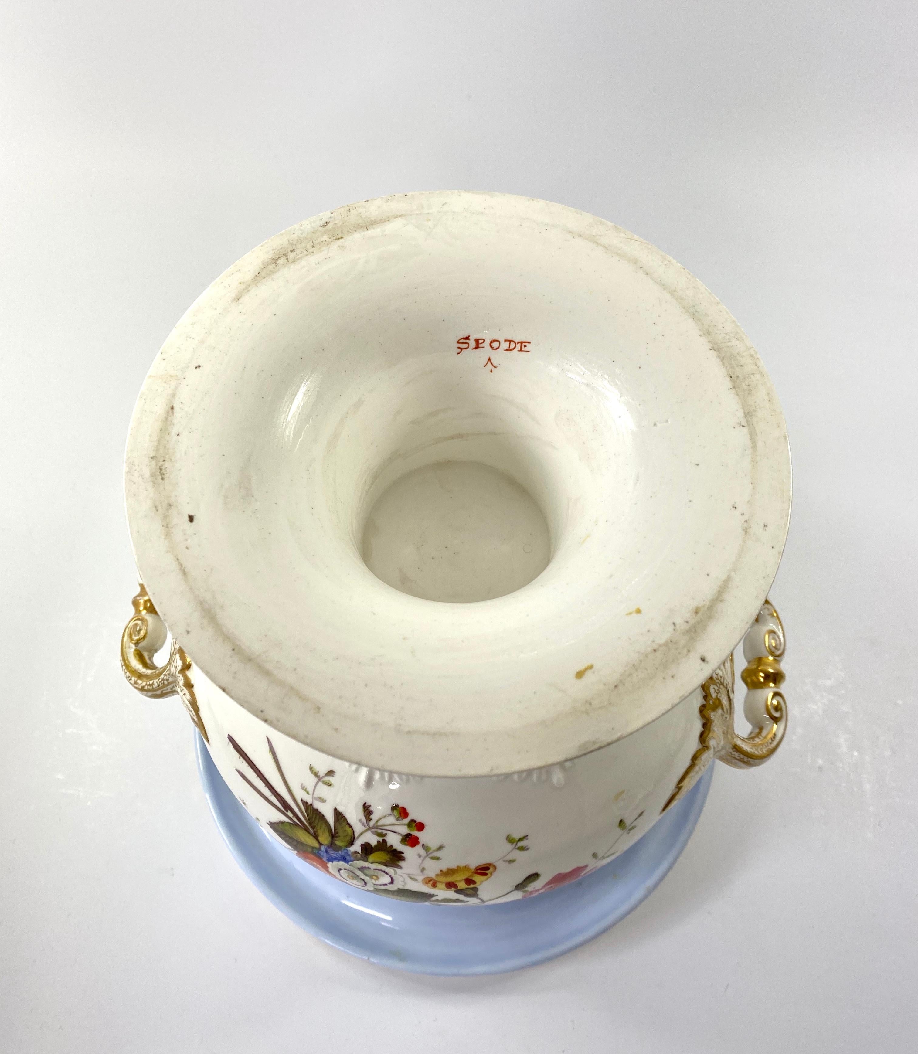 Pair of Large Spode Porcelain Ice Pails, C. 1820 4
