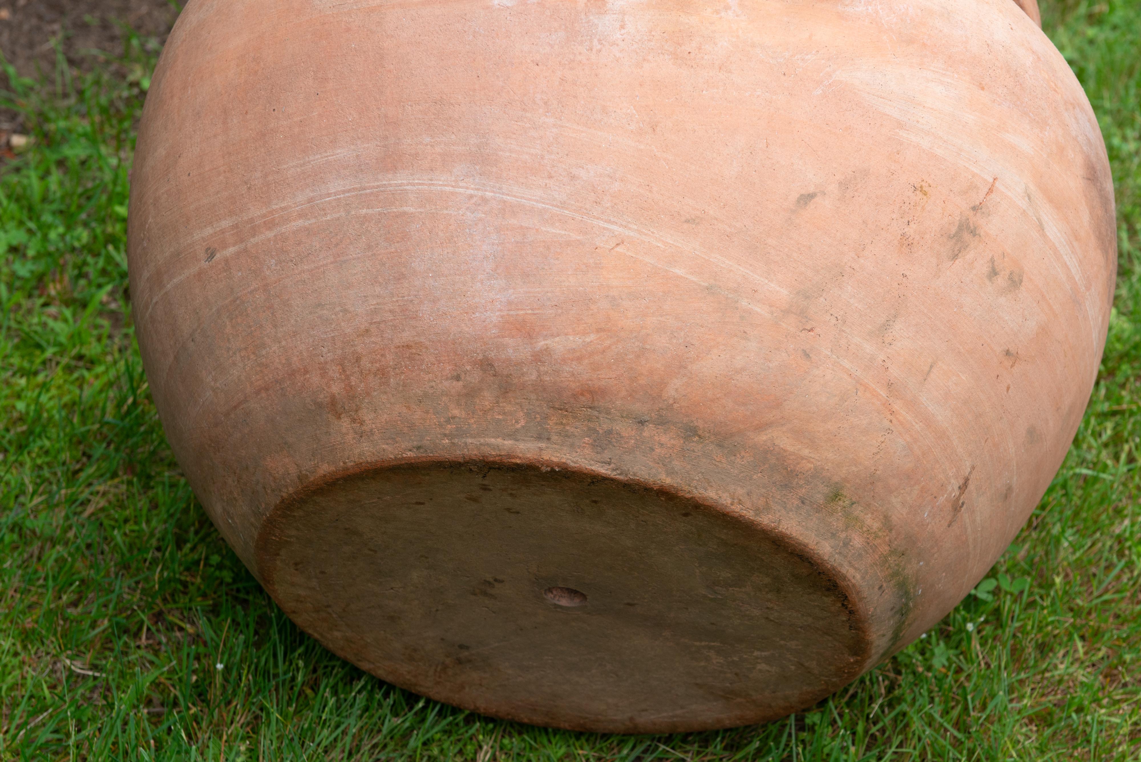 Pair Large Stamped Enzo Zago Terracotta Planters, Italy For Sale 7