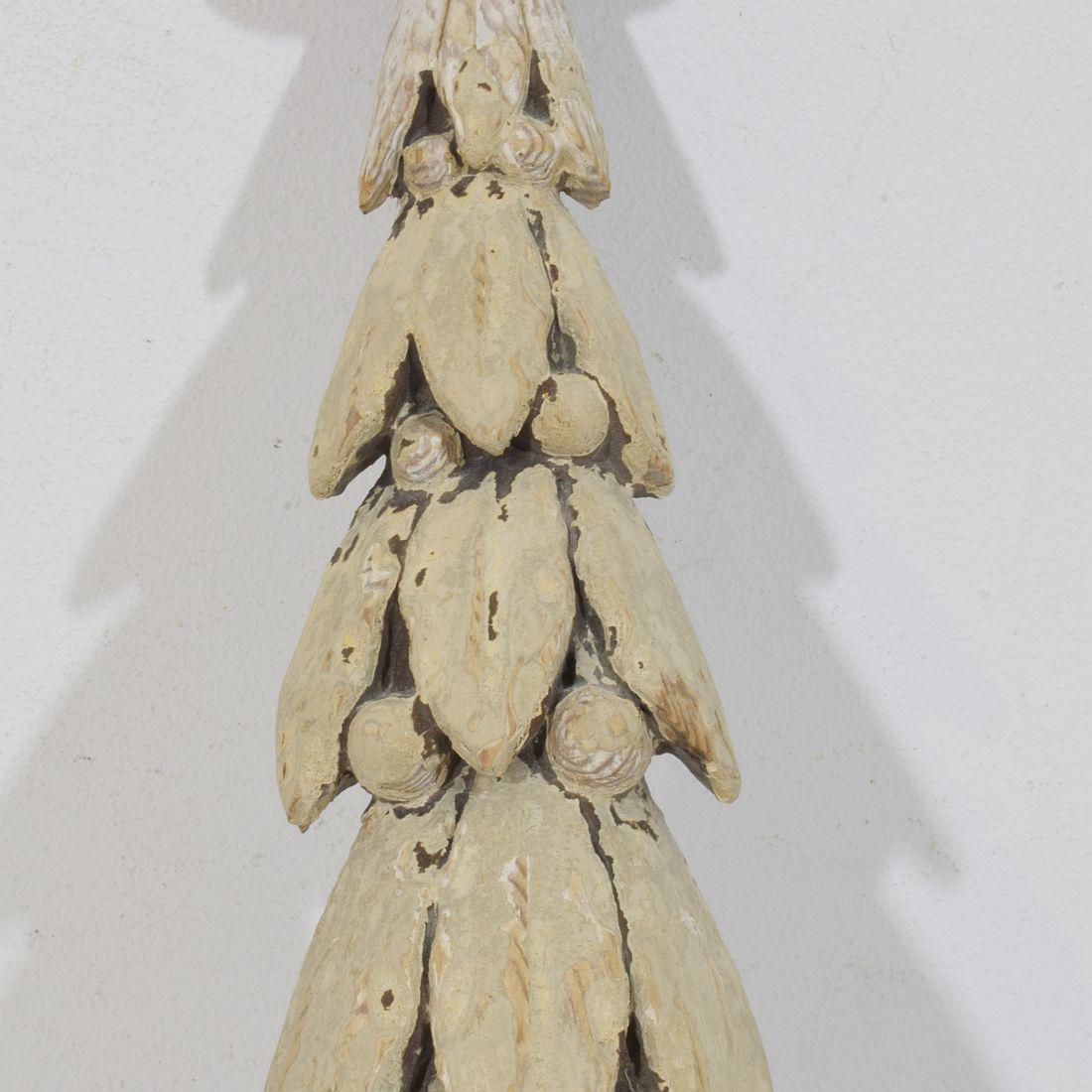 Pair Late 18th Century French Neoclassical Carved Wooden Ornaments For Sale 13
