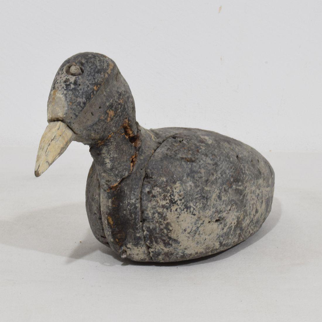 Pair Late 19th Century French Decoys/ Cork Coots For Sale 8