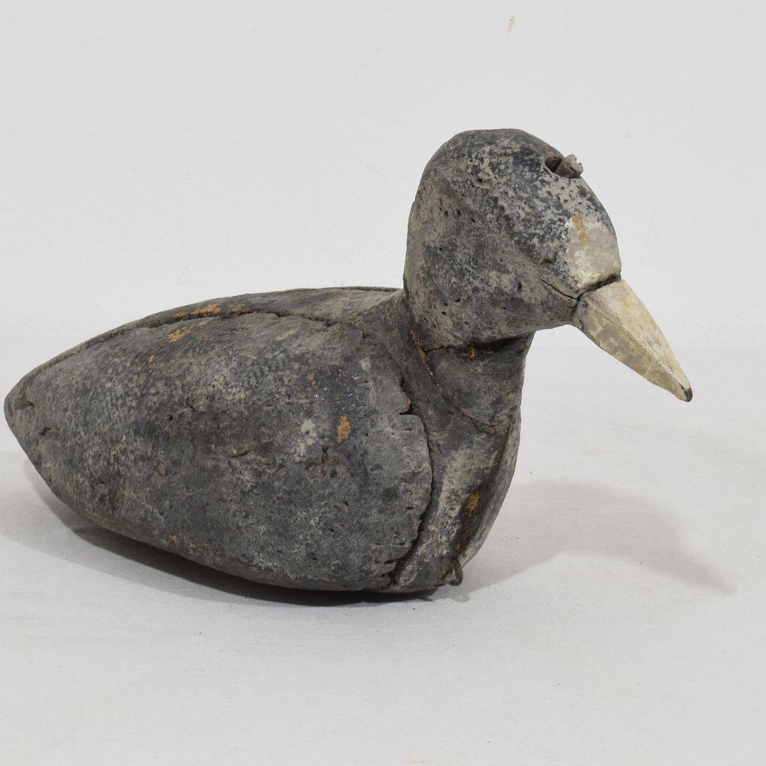 Pair Late 19th Century French Decoys/ Cork Coots For Sale 8