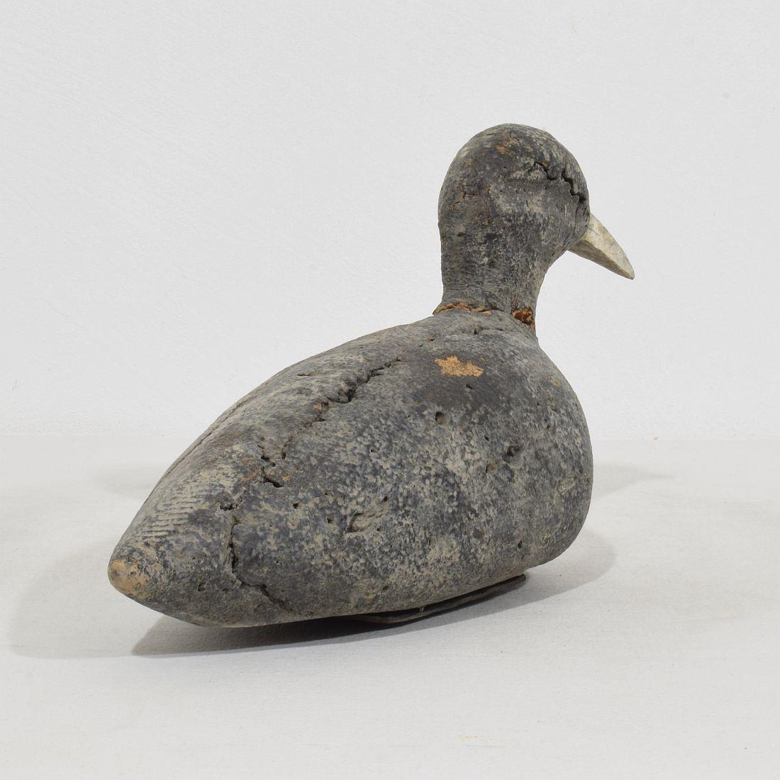 Pair Late 19th Century French Decoys/ Cork Coots For Sale 2