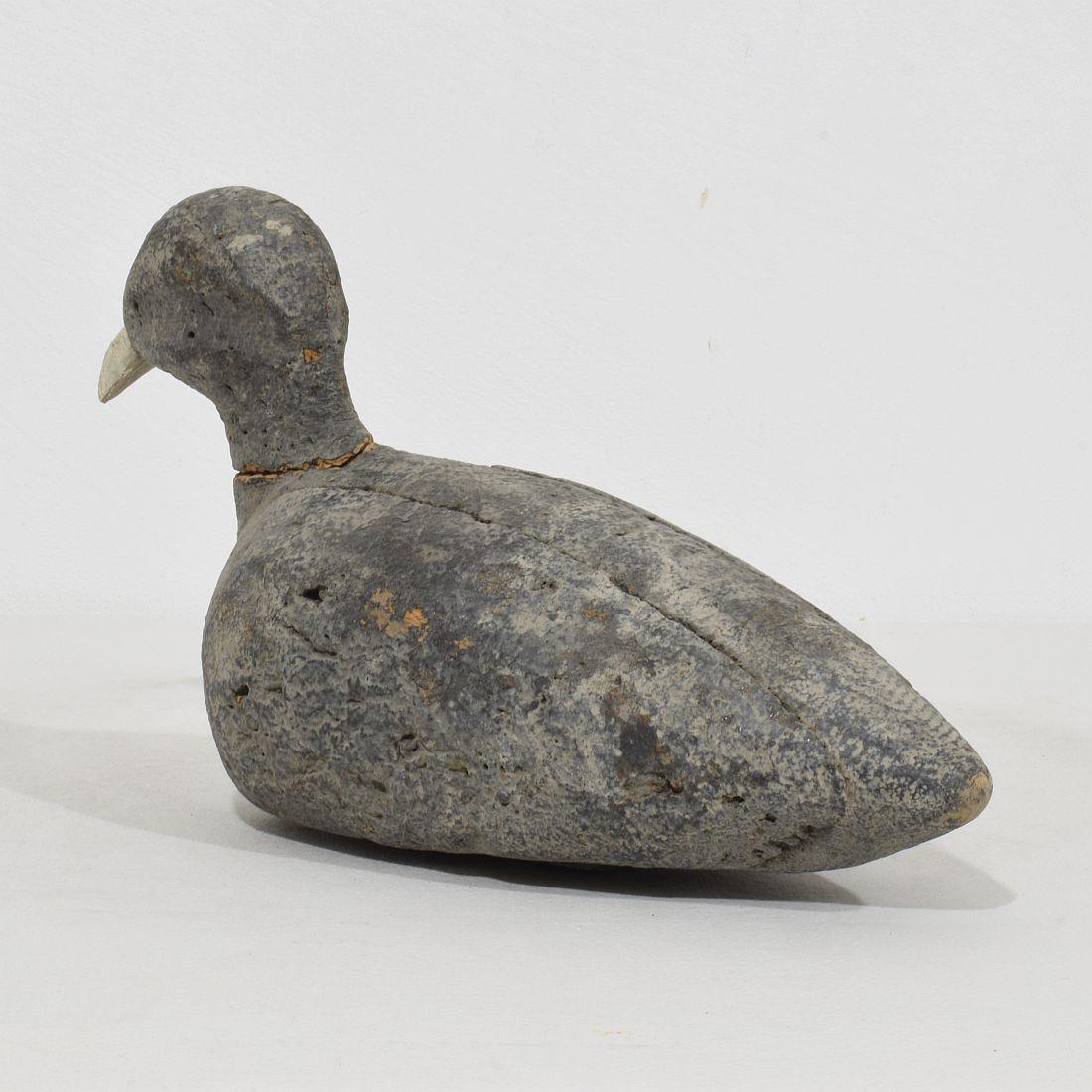 Pair Late 19th Century French Decoys/ Cork Coots For Sale 3
