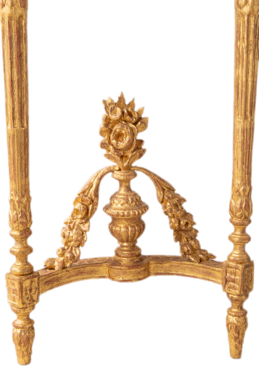 Pair of Late 19th Century French Gilded Console Tables In Good Condition In Brighton, Sussex