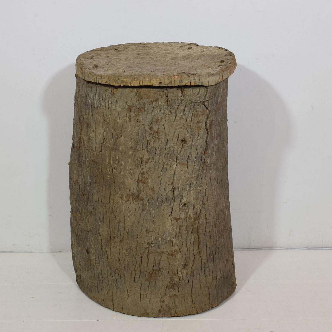 Rustic Pair Late 19th Century Portuguese Bee Hives Side Tables