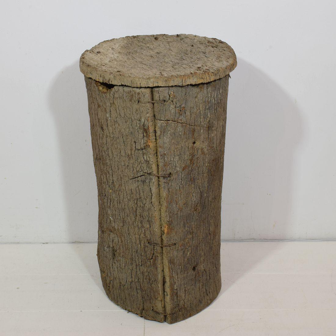 Cork Pair Late 19th Century Portuguese Bee Hives Side Tables