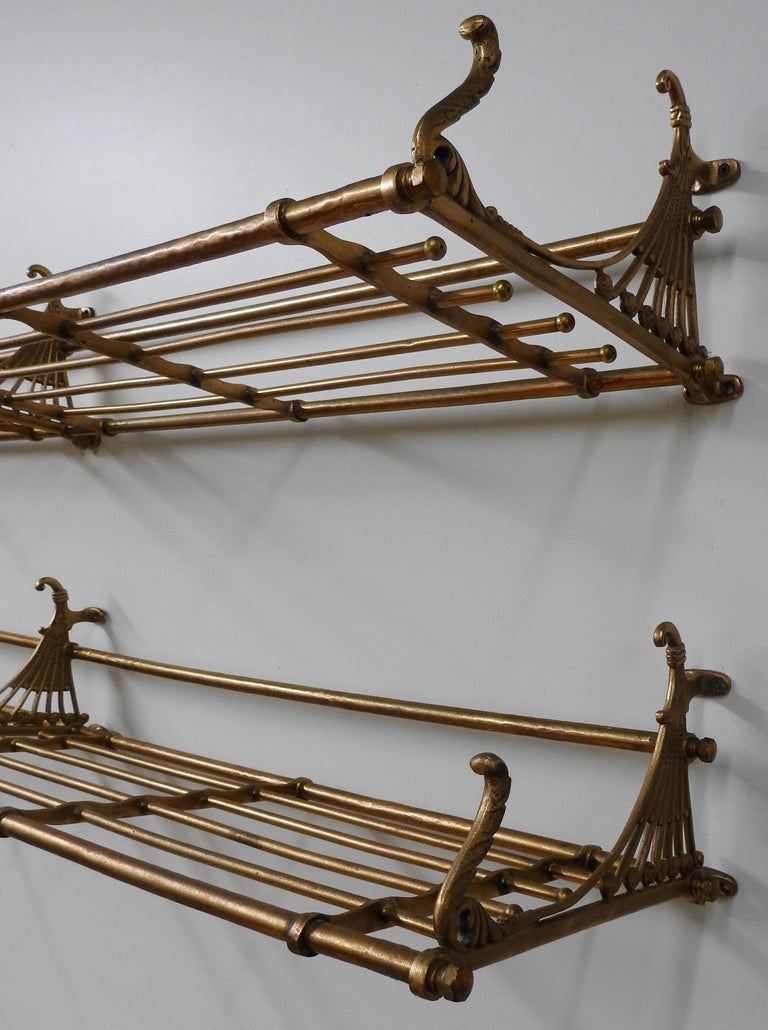 Pair of Late 19th Century Train Car Luggage Rack For Sale at 1stdibs