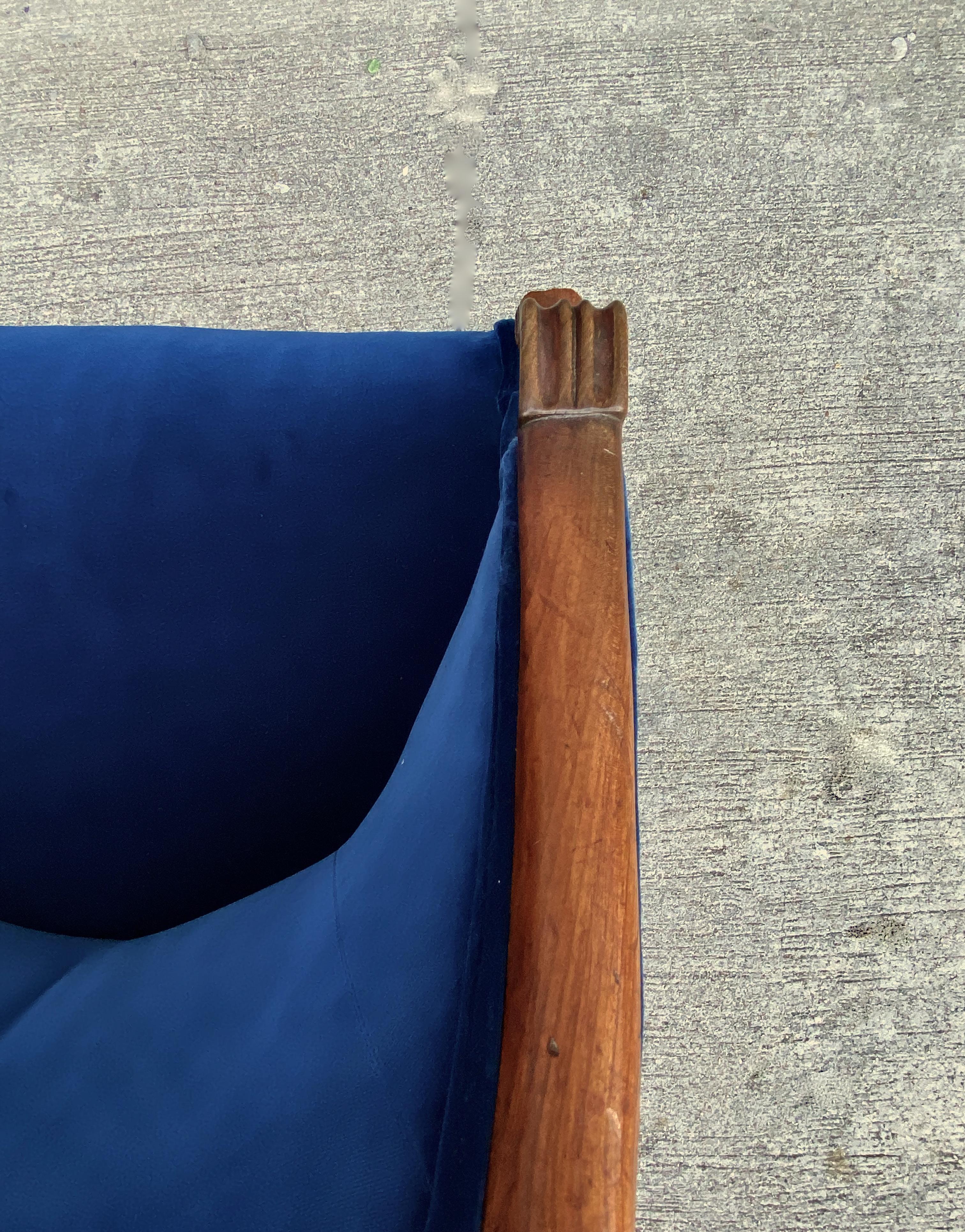 Pair Late Empire Barrel Back Chairs 5