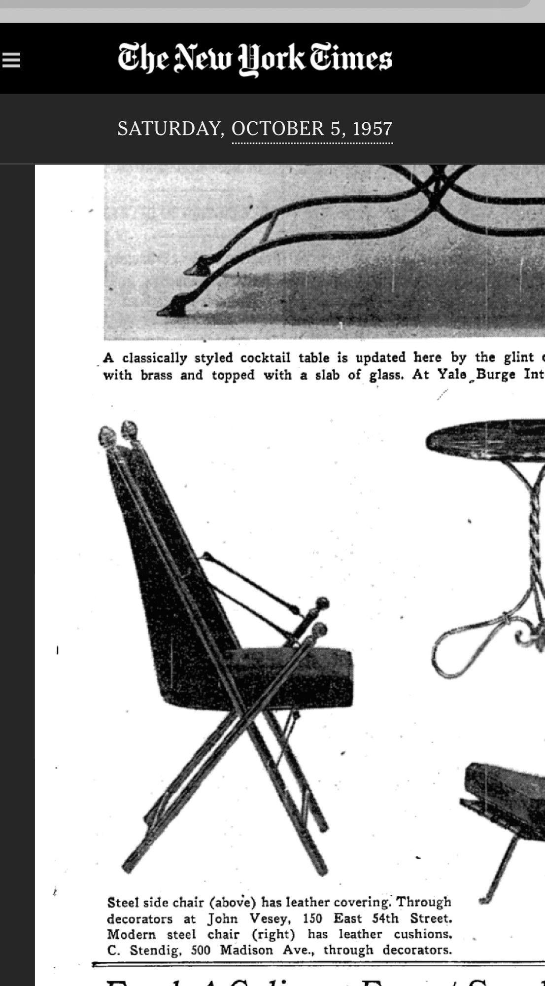 Pair Leather Campaign Folding Chairs by John Vesey, 1960 For Sale 5