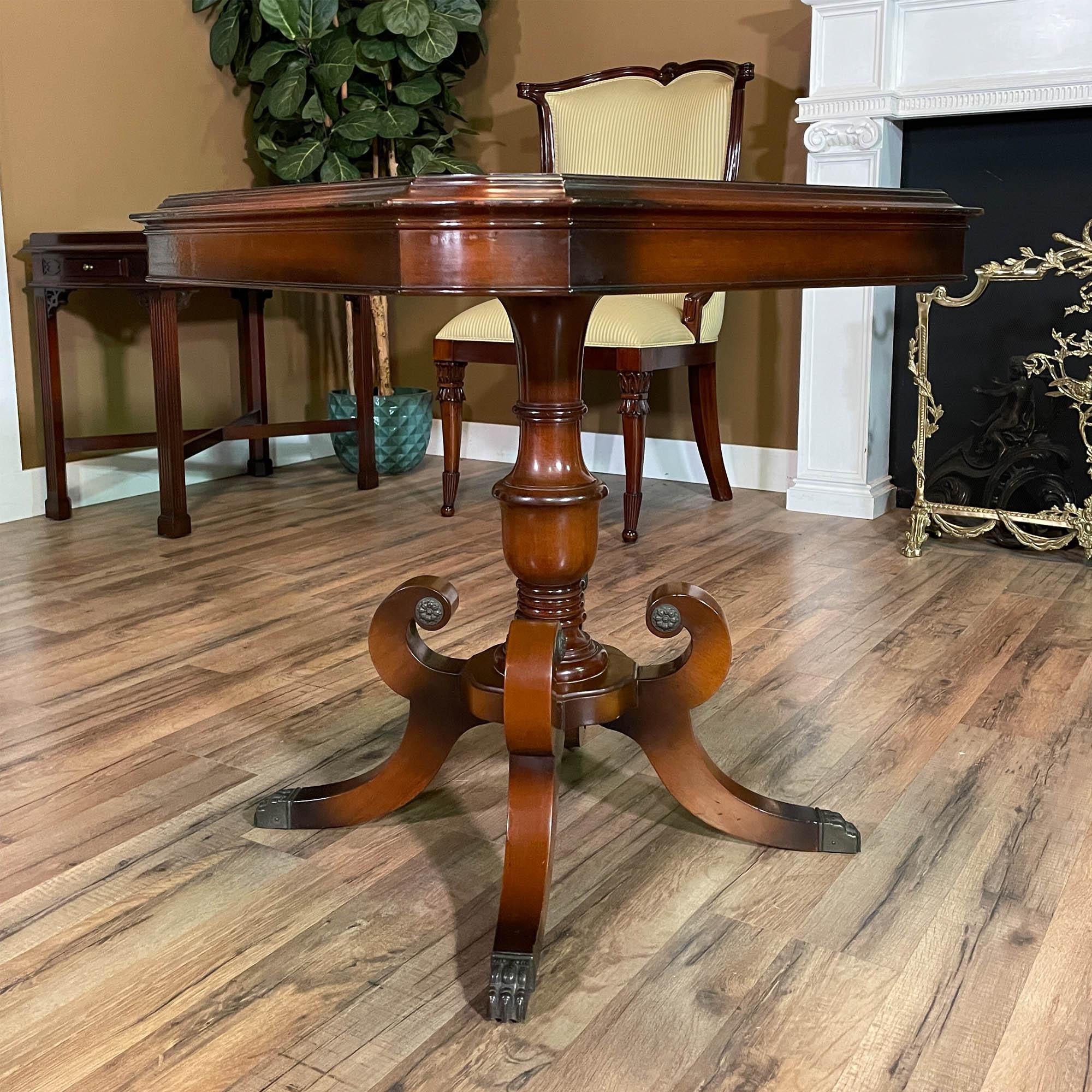 PAIR Leather Top Tables For Sale 5