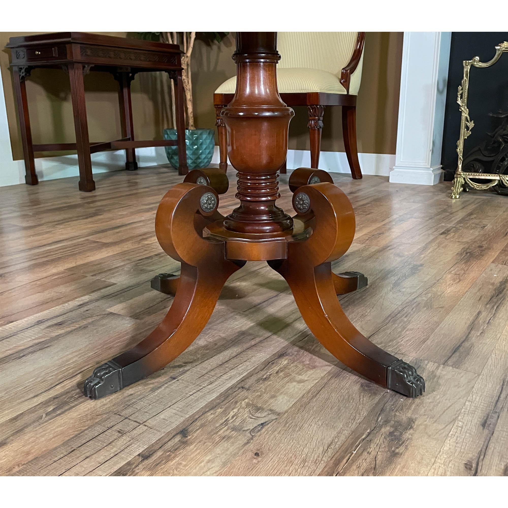 PAIR Leather Top Tables For Sale 2