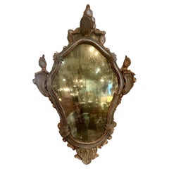 Pair Left/Right Gilt-wood Venetian Mirrors