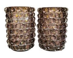 Paar Lenti Murano Glasvasen nach Ercole Barovier