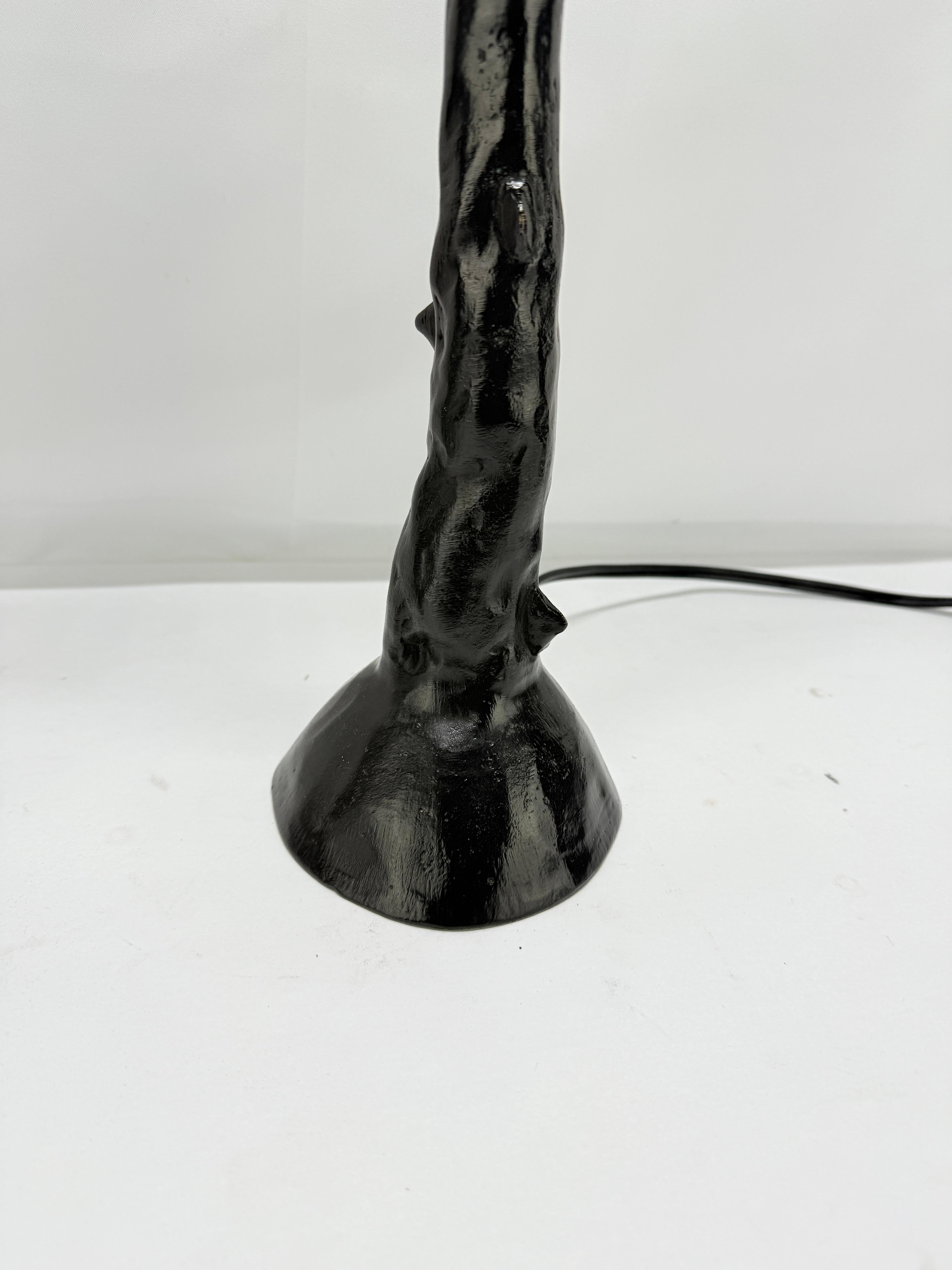 Pair of Sculptural Table Lamps
Les Héritiers (French, contemporary)
Cast bronze with black patinated finish
France, early 21st century

This expressive pair of table lamps by the French design duo Les Héritiers embodies their distinctive approach to