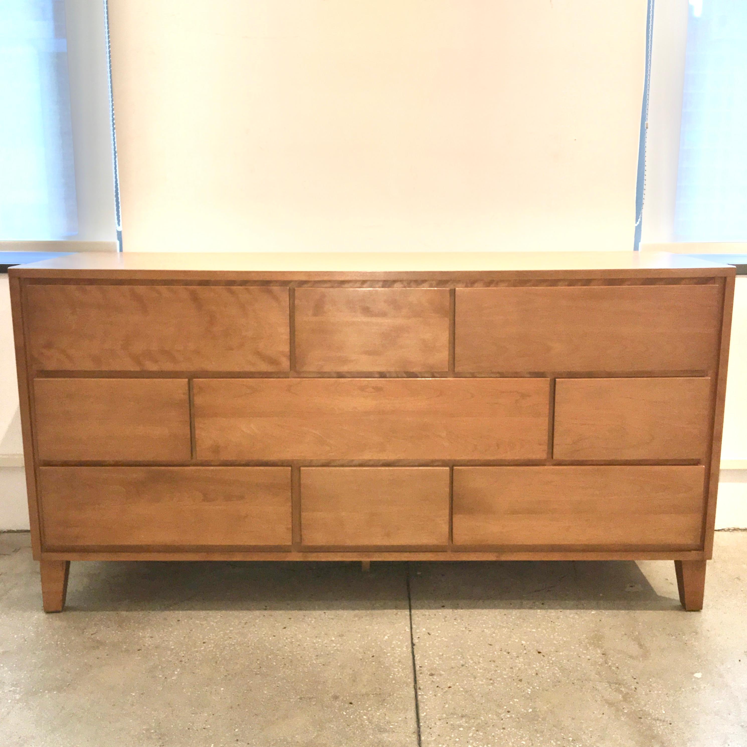 Mid-Century Modern Pair Leslie Diamond ModernMates Nine Drawer Chests of Drawers by Conant Ball 