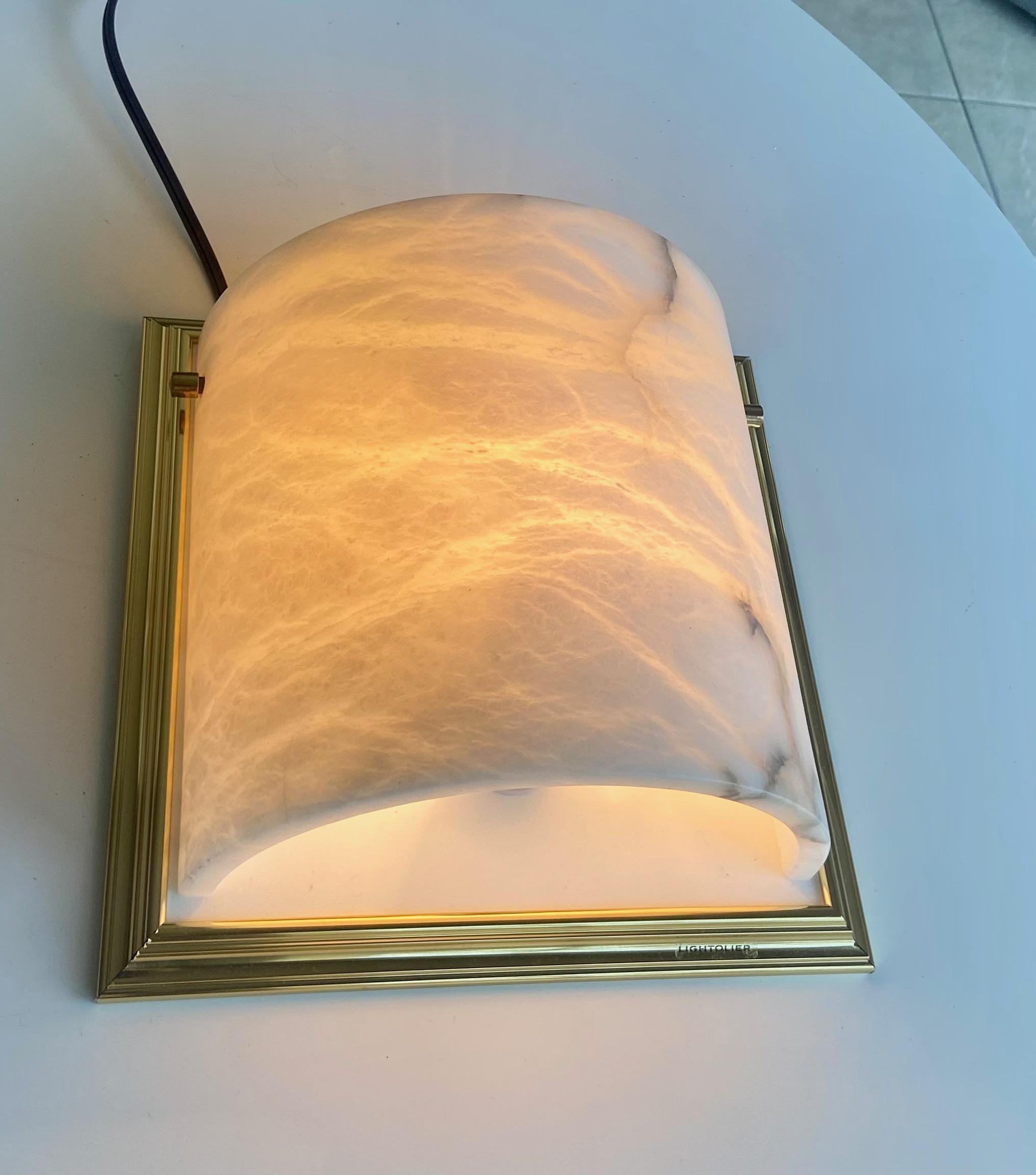 alabaster wall sconce