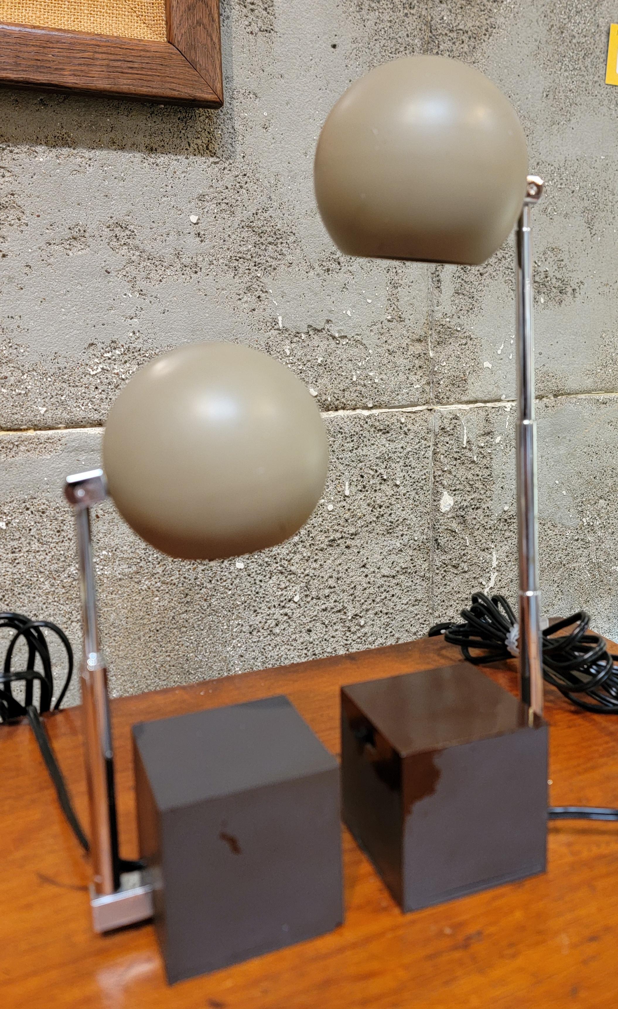 Mid-Century Modern Pair Lightolier 