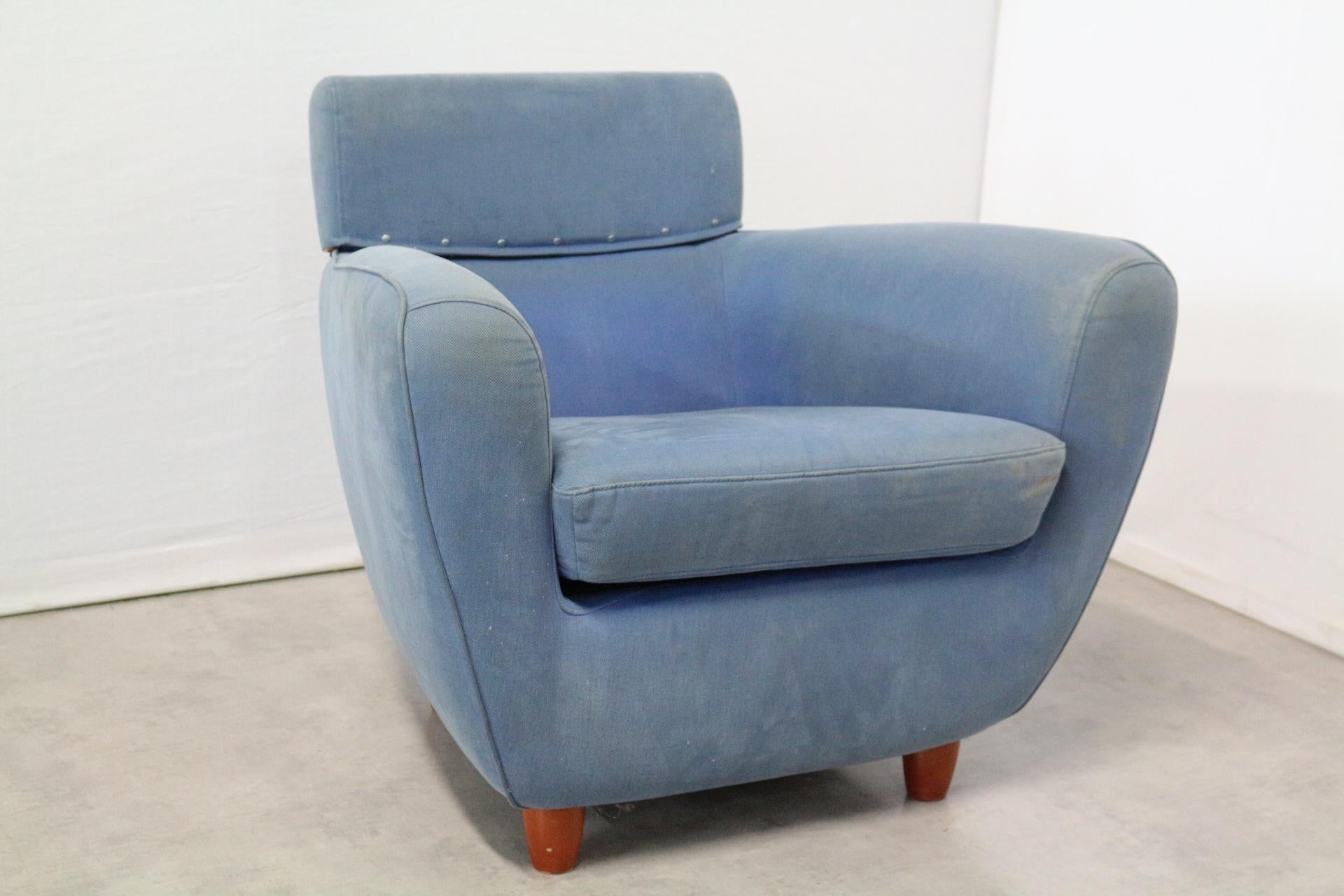 Pair of Ligne Roset Armchairs Vintage 20th Century to Recover In Good Condition In Labrit, Landes