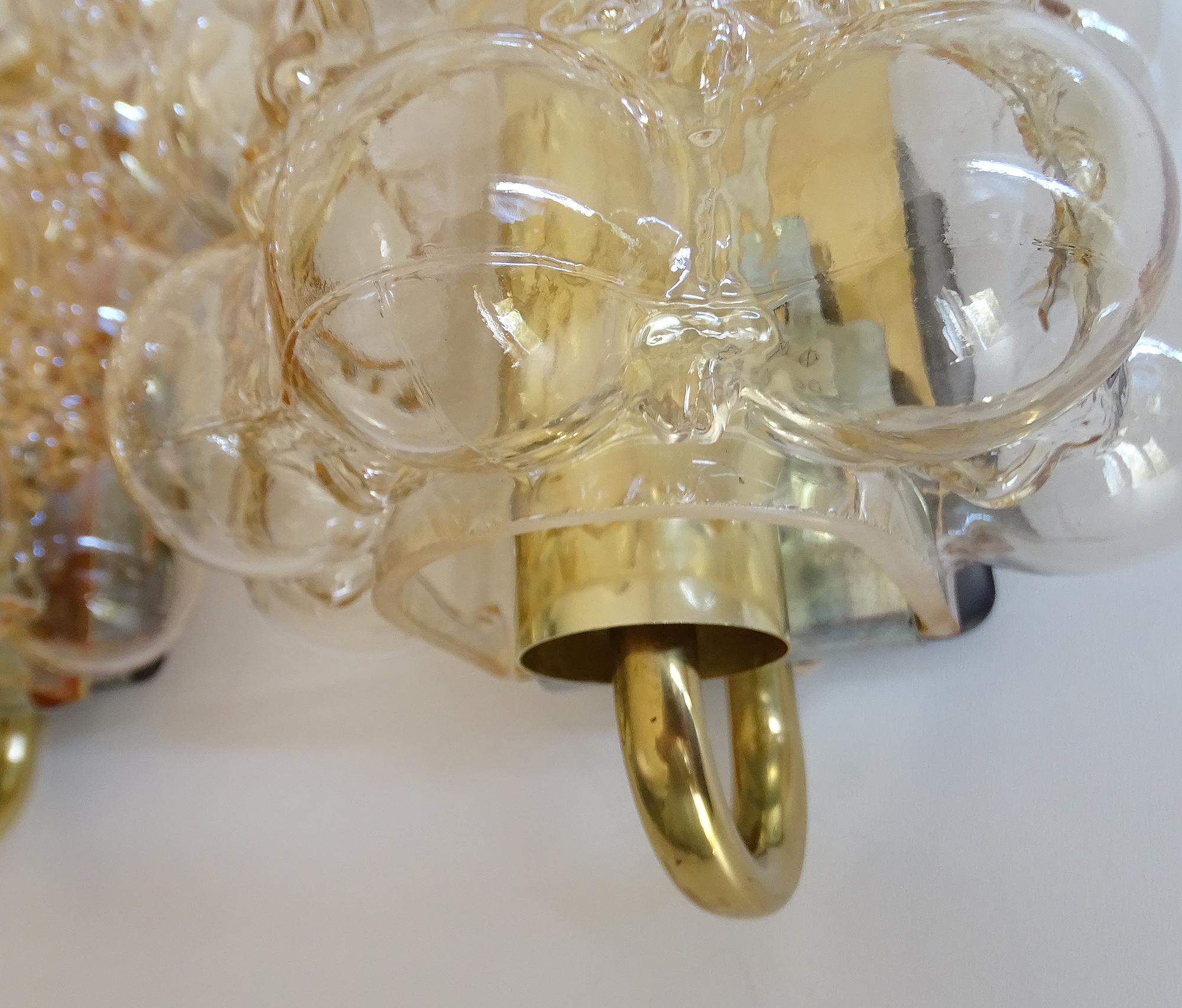 Pair Limburg Glass Sconces, 1960s  For Sale 9