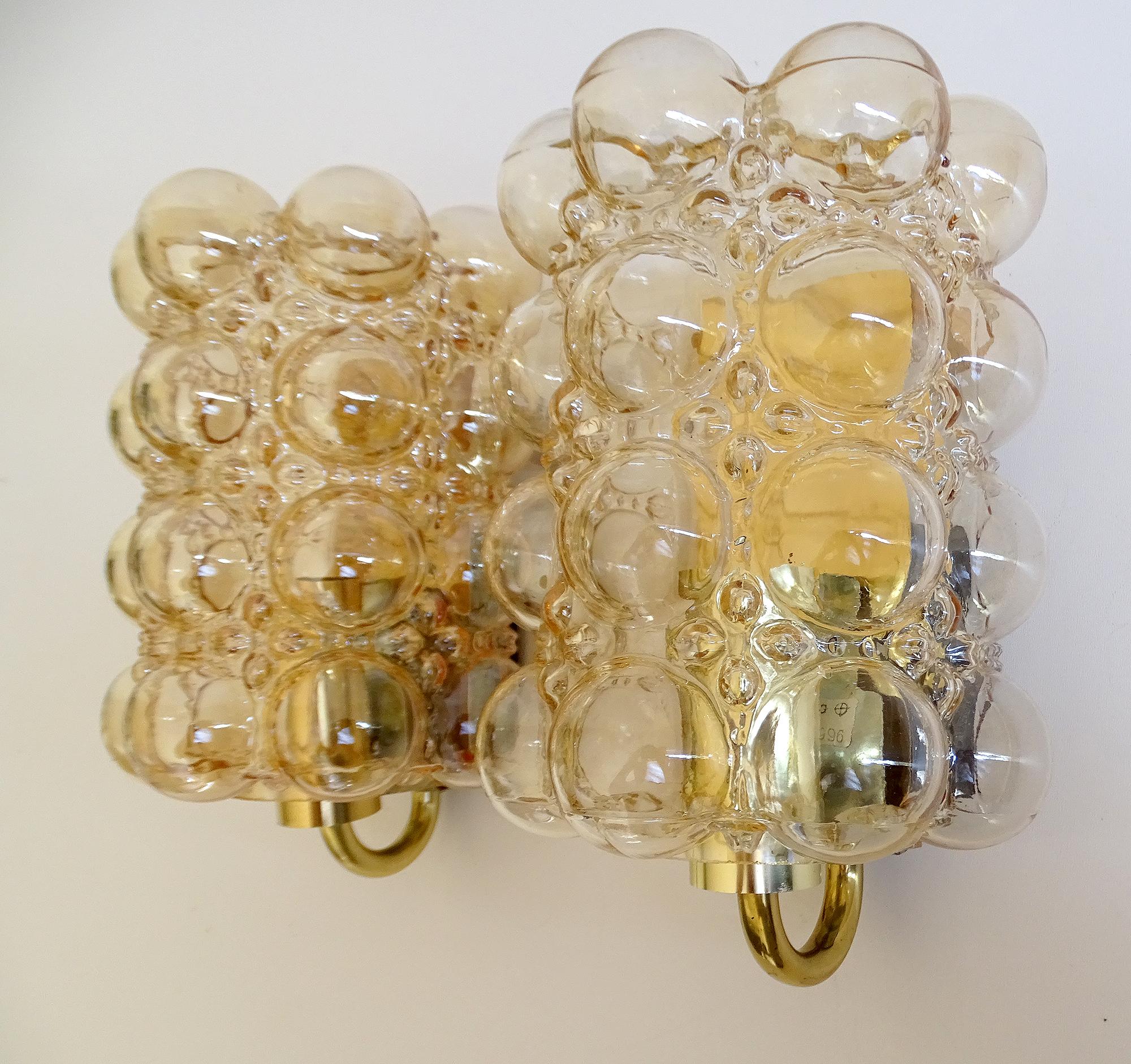 Pair Limburg Glass Sconces, 1960s  For Sale 7