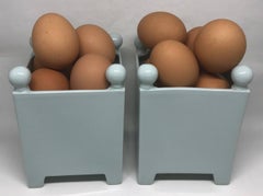 Pair of Limoges Topiary Box Planters