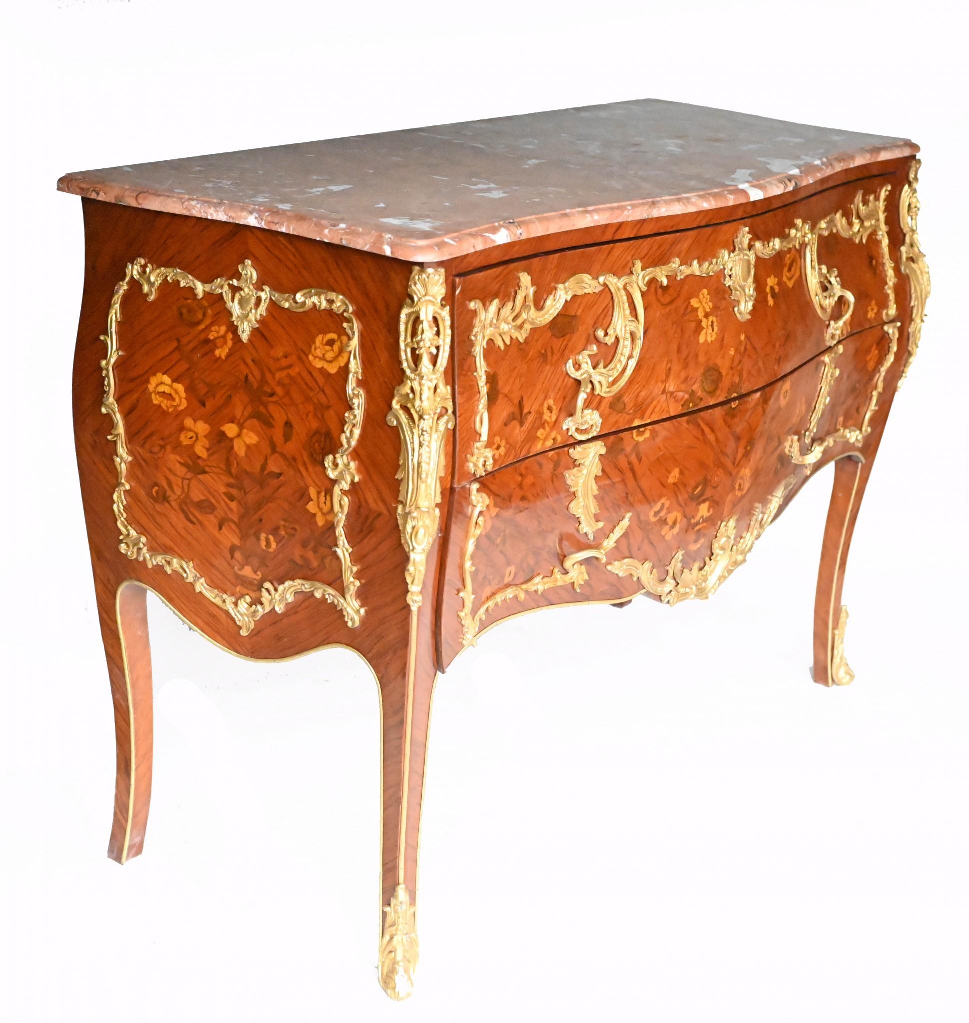 Pair Linke Commodes French Inlay Chest of Drawers For Sale 8
