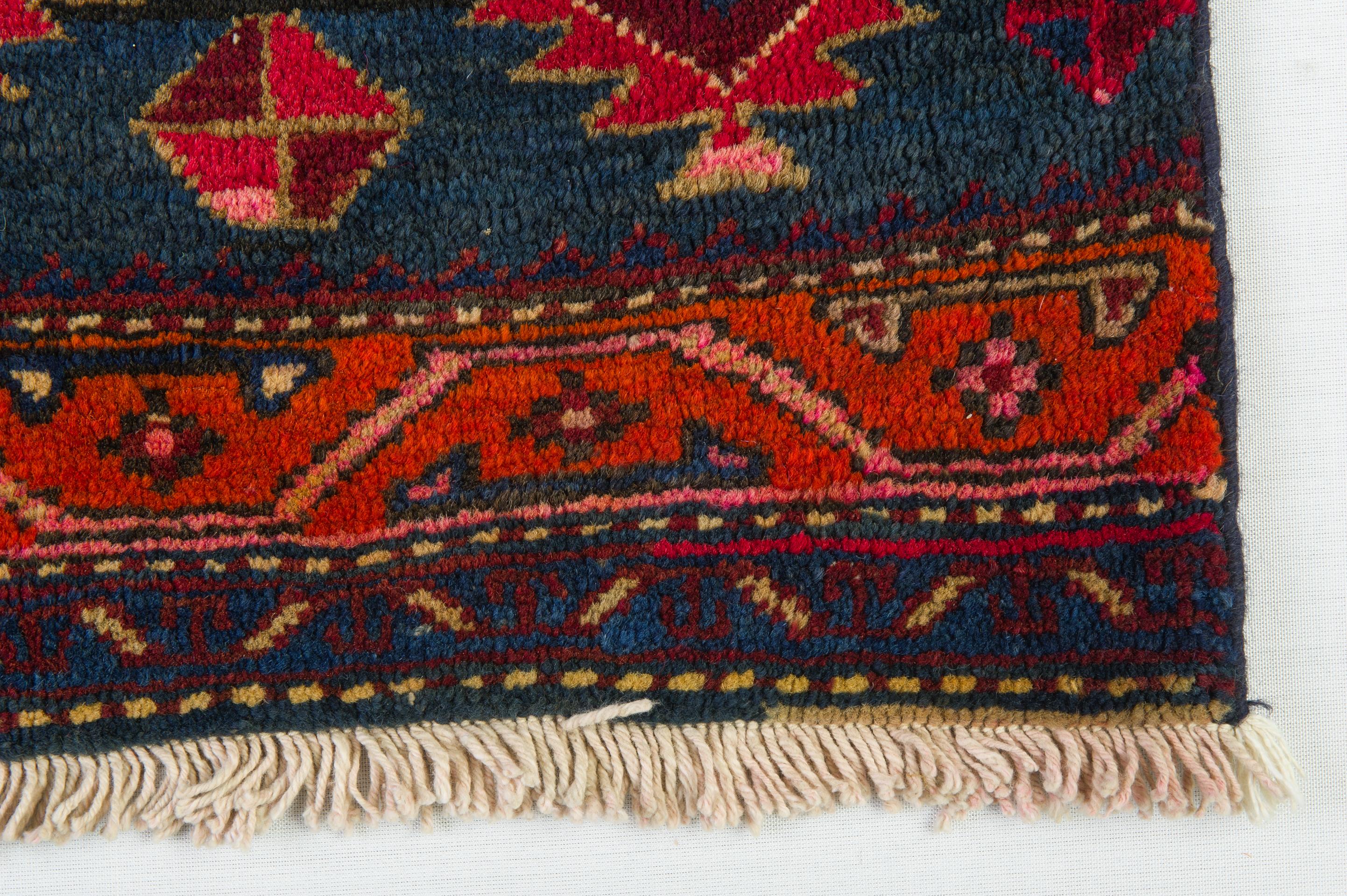 Hand-Knotted Pair Little Kurdestan Carpets, also for Cushions For Sale