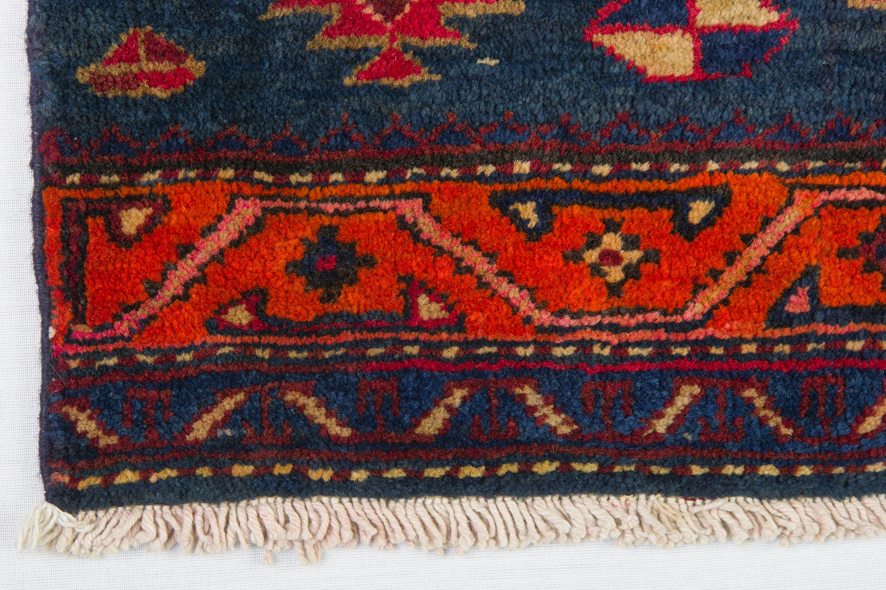 20th Century Pair Little Kurdestan Carpets, also for Cushions For Sale