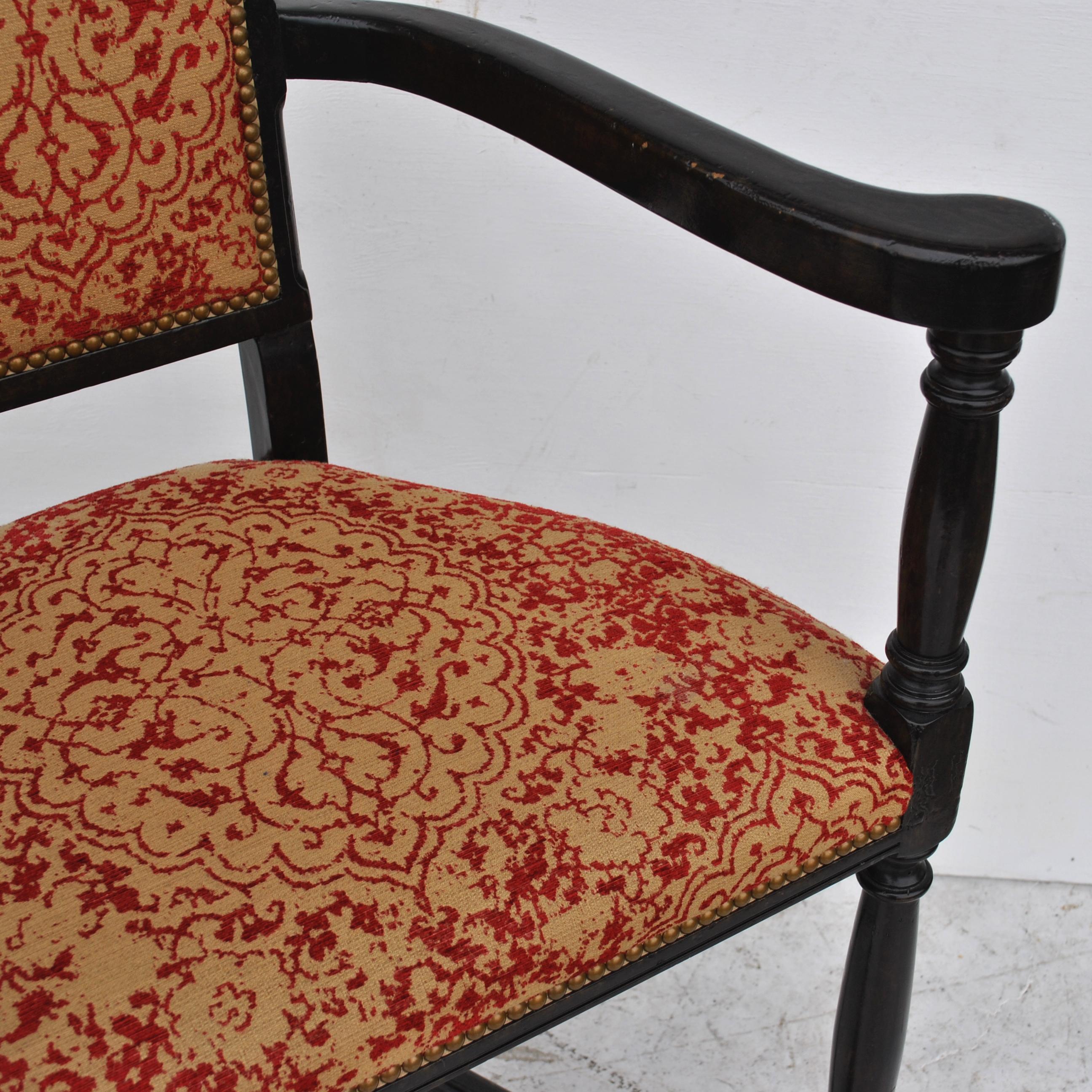 Pair of Louis XIII Style Ebonized Stools by Dennis and Leen 1