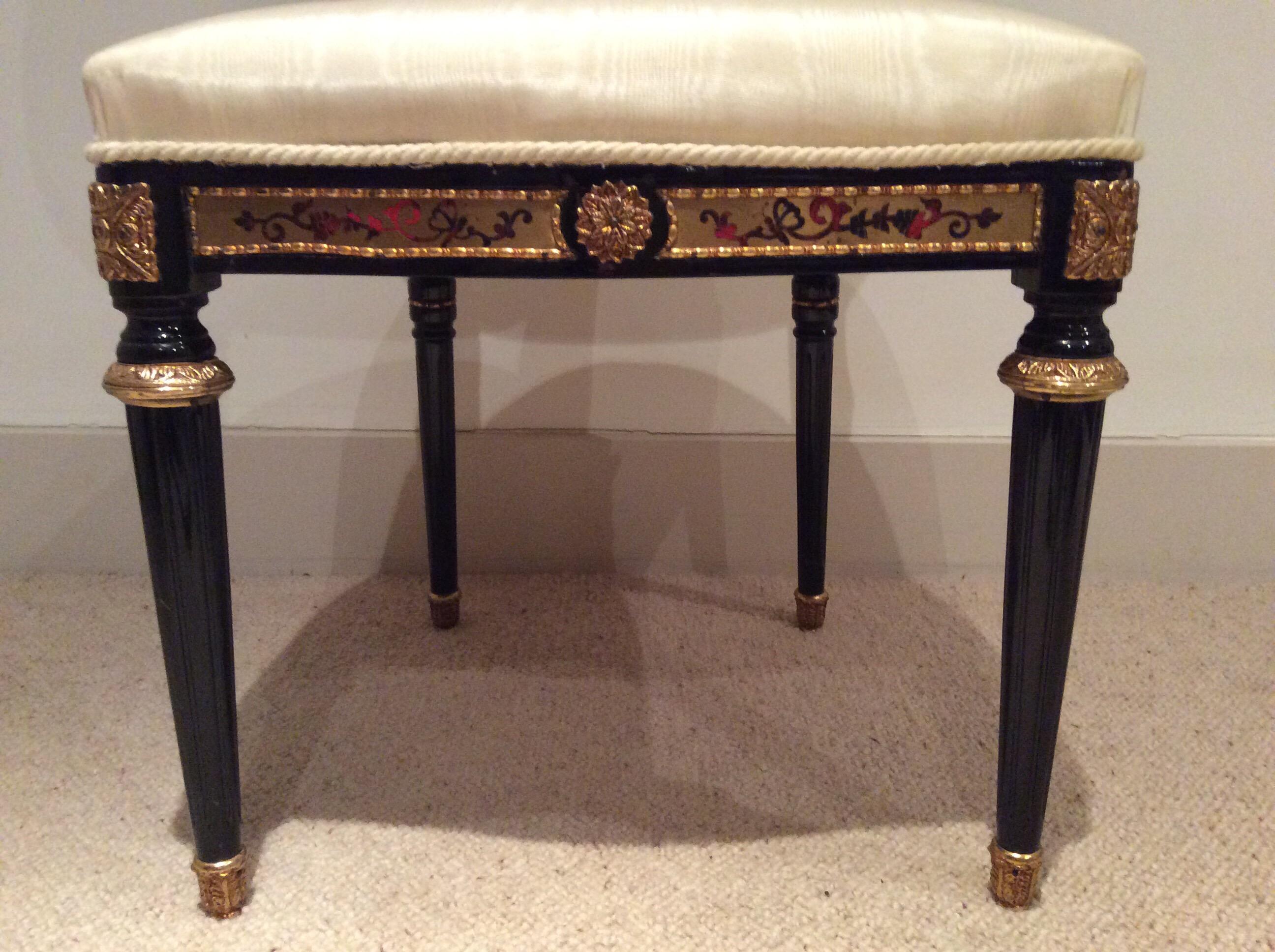 Late 20th Century Pair of Louis XIV Boulle style inlaid Side Chairs