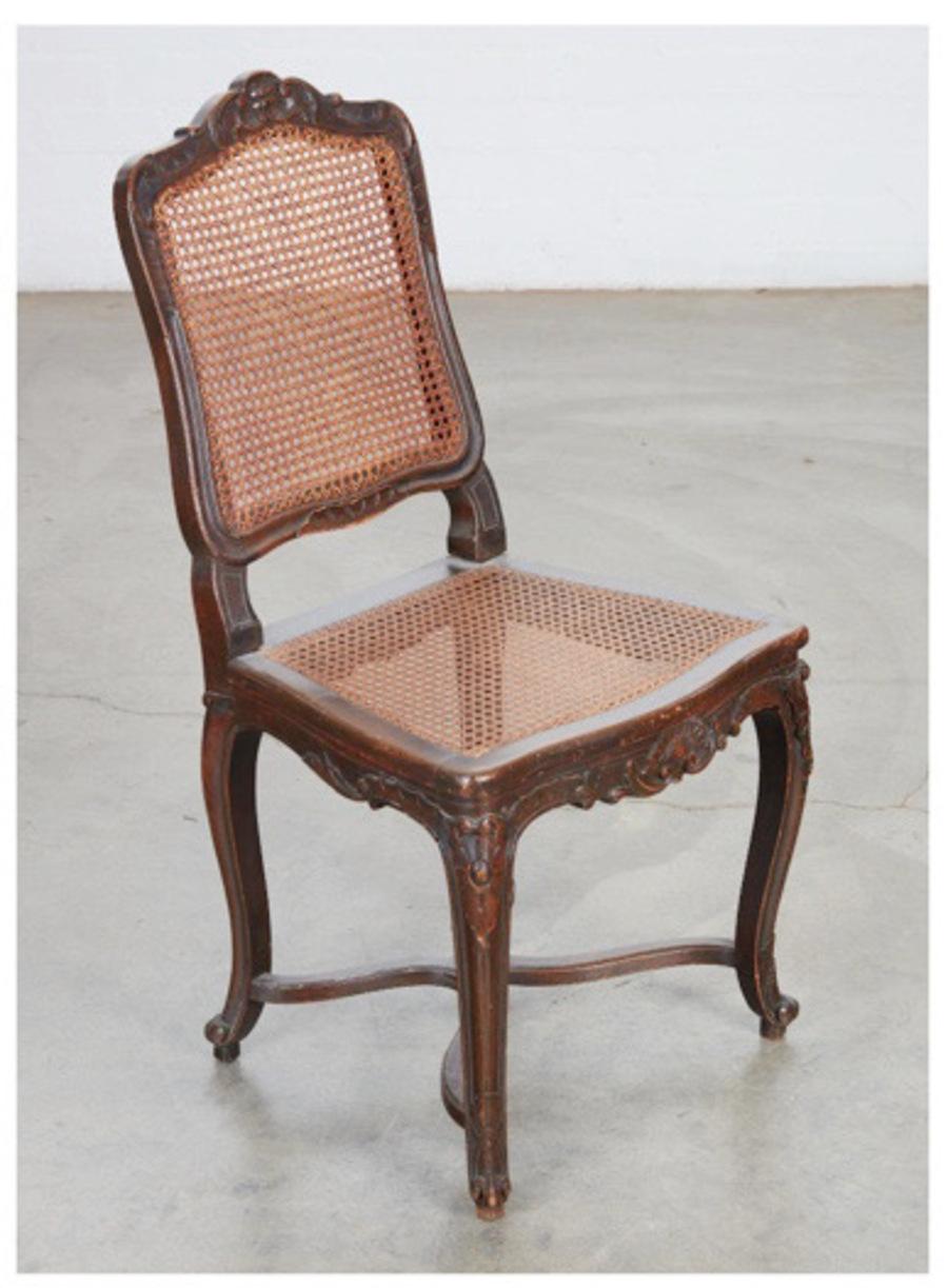 Français Paire de chaises d'appoint de style Louis XV/Régence en vente