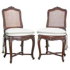 Antique Pair Louis XV/Regence-Style Side Chairs