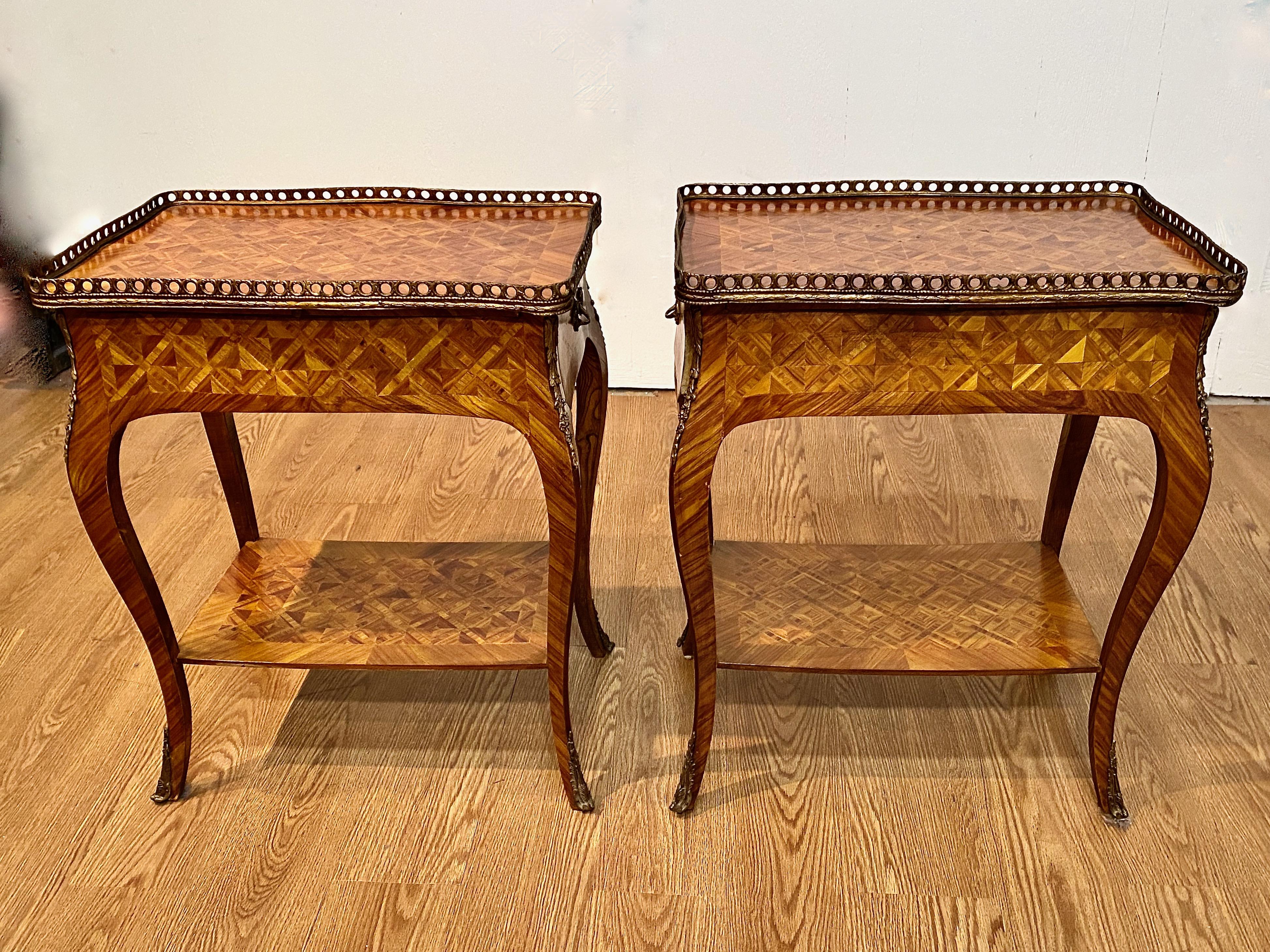 Baroque Pair Louis XV-Style End or Side Tables