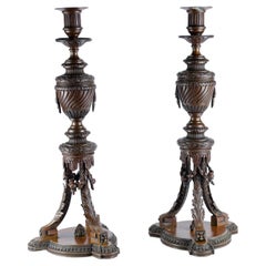 Paire de bougeoirs Louis XVI