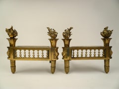 Pair Louis XVI Style Chenets