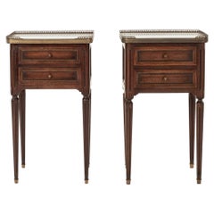 Paar Louis XVI Style Gallery Nachttische