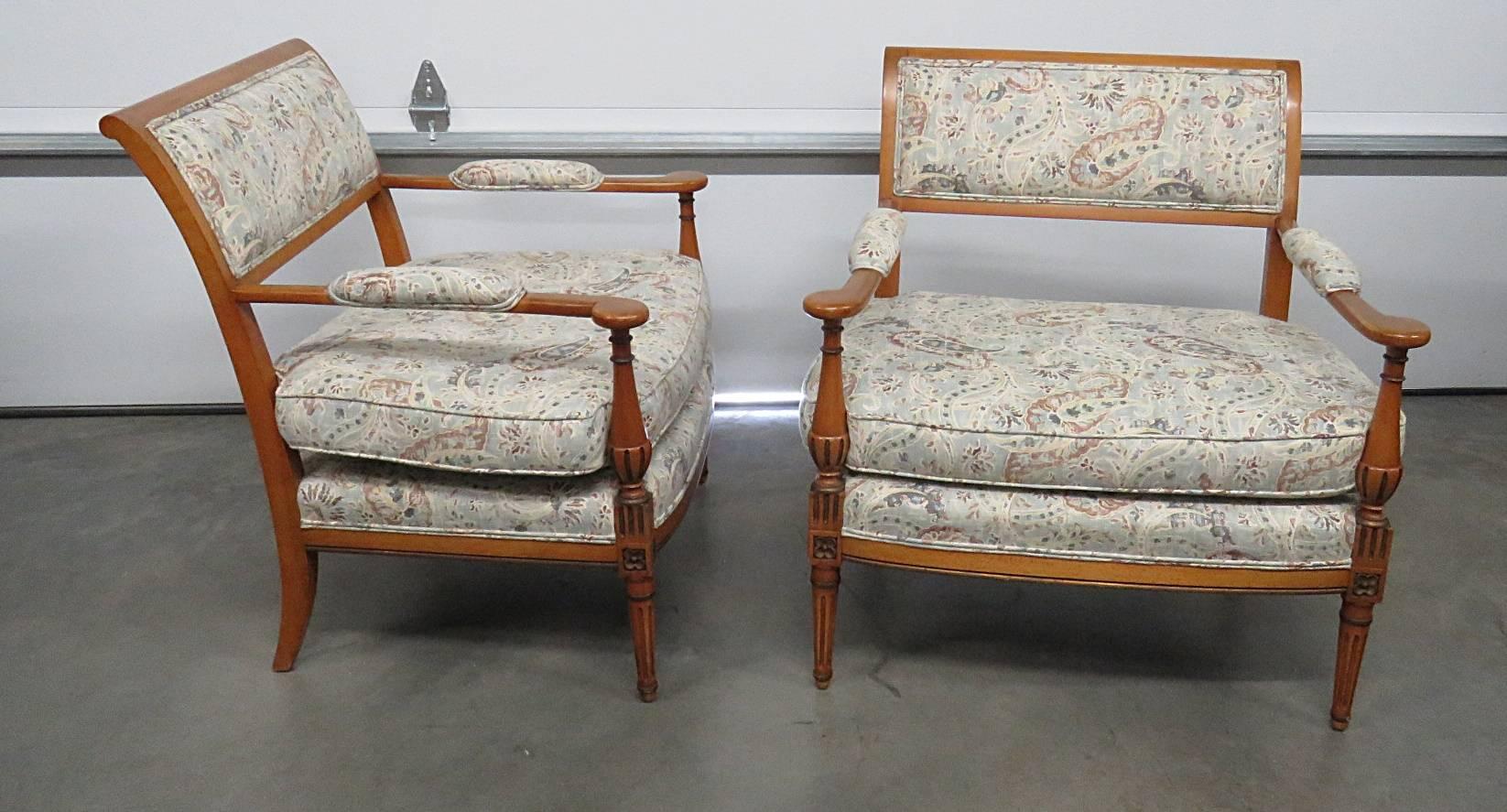 American Pair of Louis XVI Style Marquis Attributed to Grosfeld House