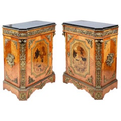 Pair of Louis XVI Style Side Cabinets, 19th Century
