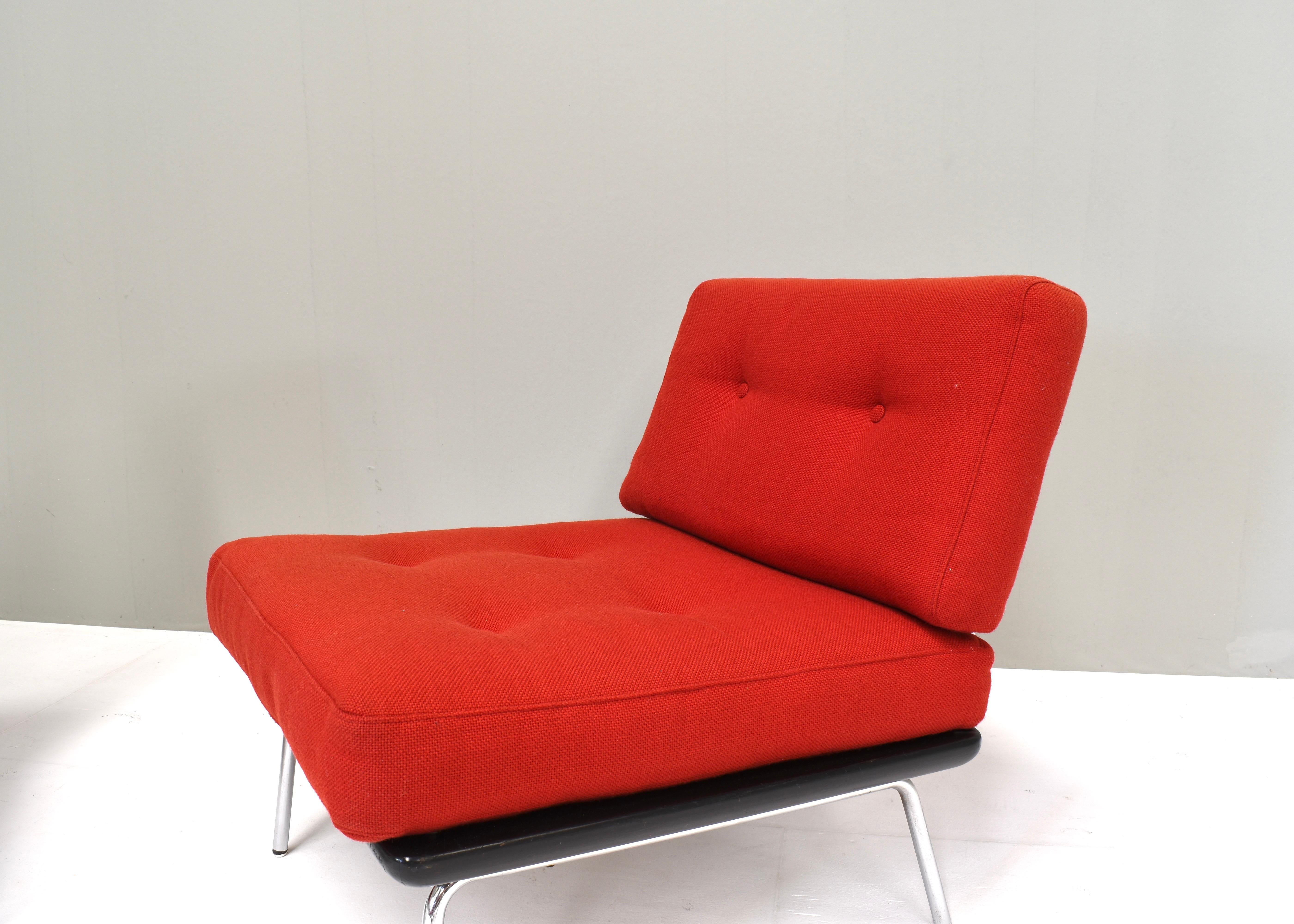 Pair Lounge Chairs by or in the Style of Martin Visser or Kho Liang Ie, 1960s 4